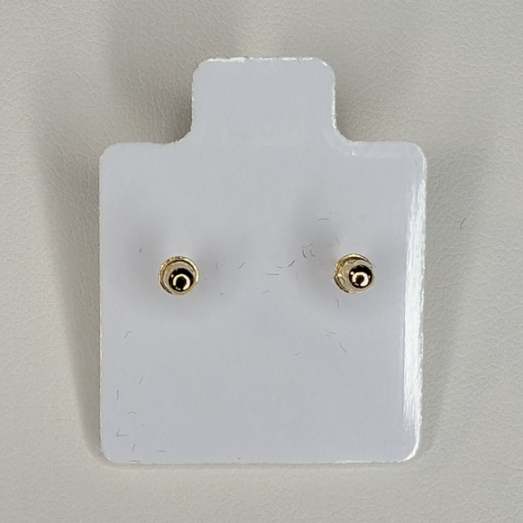 14K Gold Moissanite Earrings - Picture 3 of 4